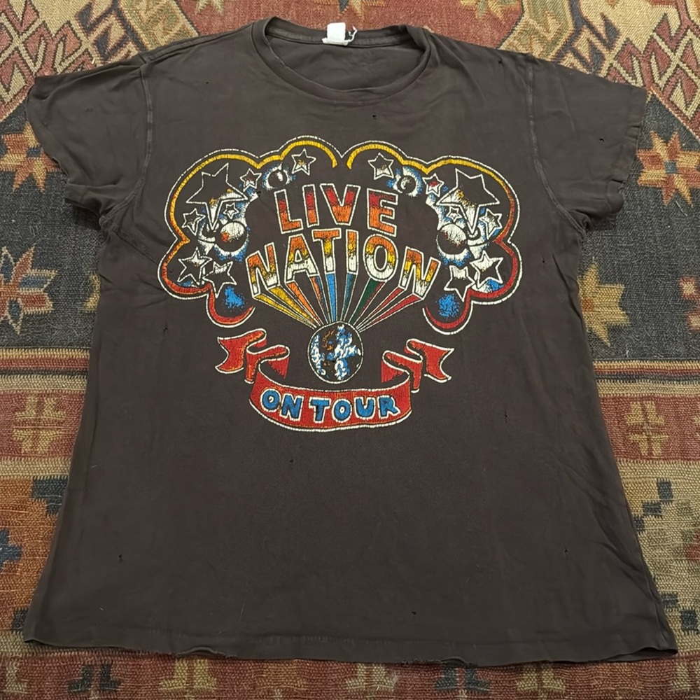 Live Nation Distressed Graphic T-Shirt by Made Worn